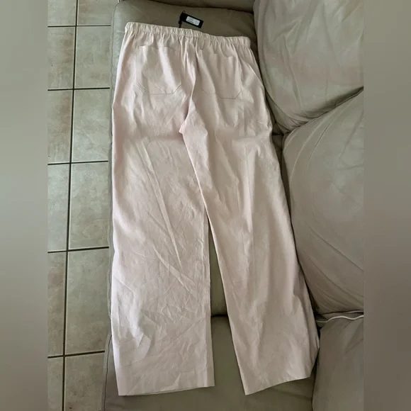 rag & bone Logan Linen-Blend Rose Beach Pants. Size L. MSRP $298 - Picture 12 of 16